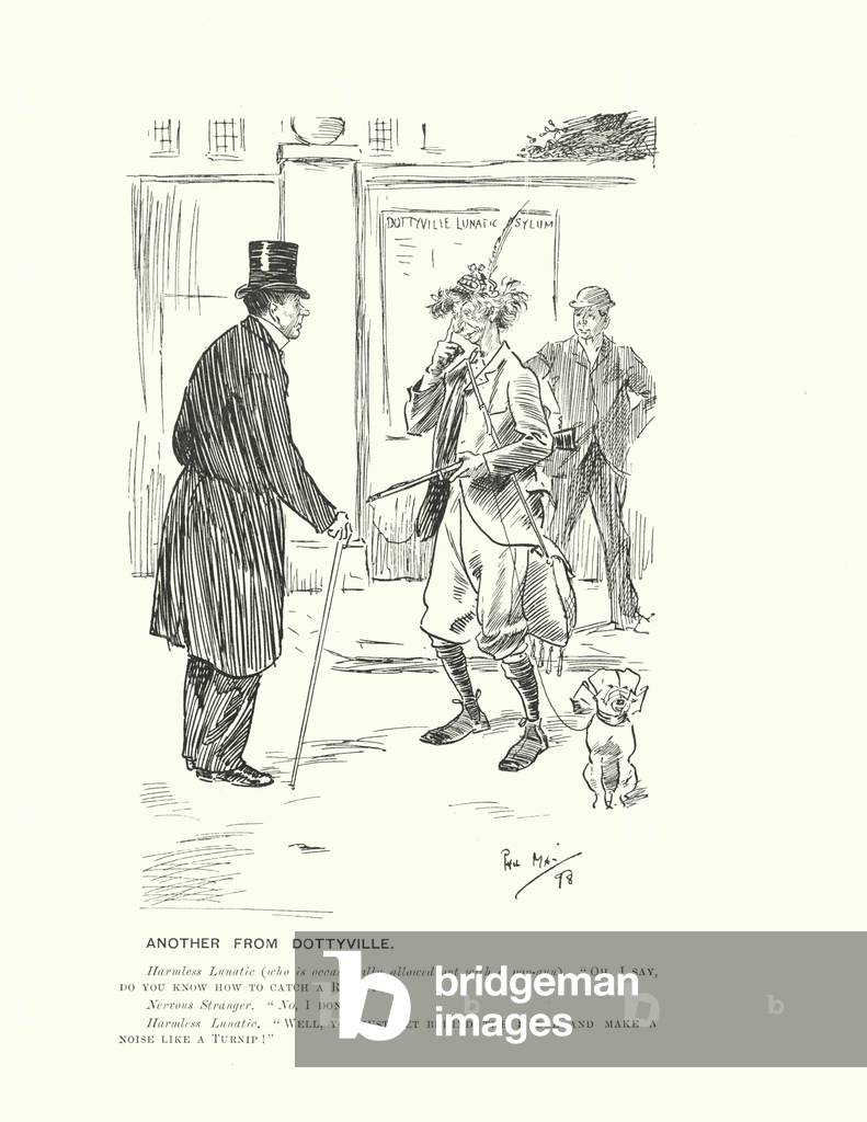 Image of Print depicting Another from Dottyville (litho) 1901 by Phil May