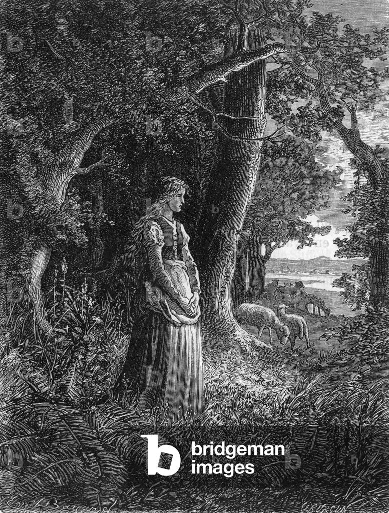 Jeanne d'Arc, 19. Jahrhundert (Kupferstich)
