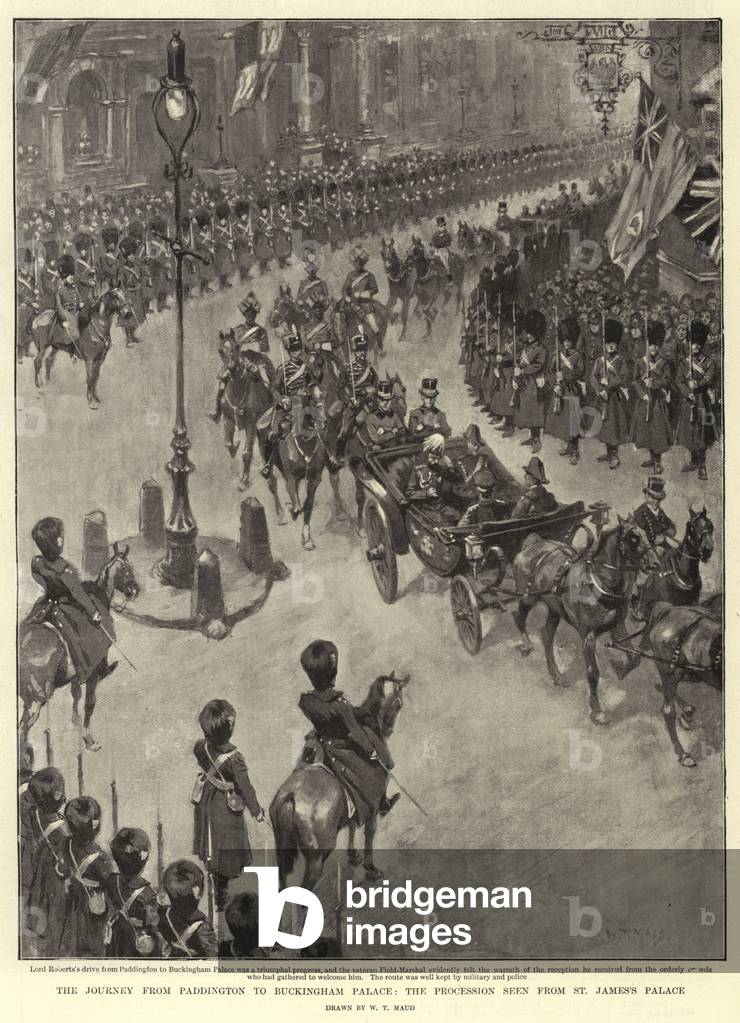 "il viaggio da Paddington a Buckingham Palace" di William T. Maud, b/w