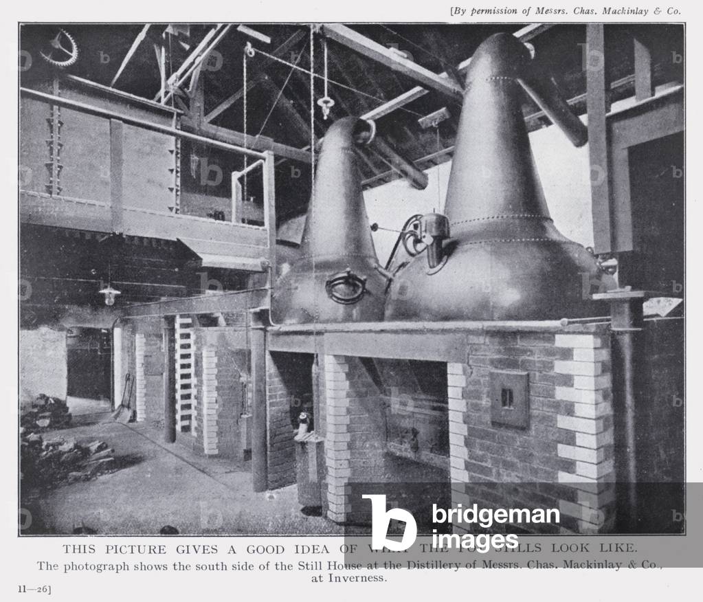This Picture gives a Good Idea of what the Pot Stills look like (b/w photo) by English
