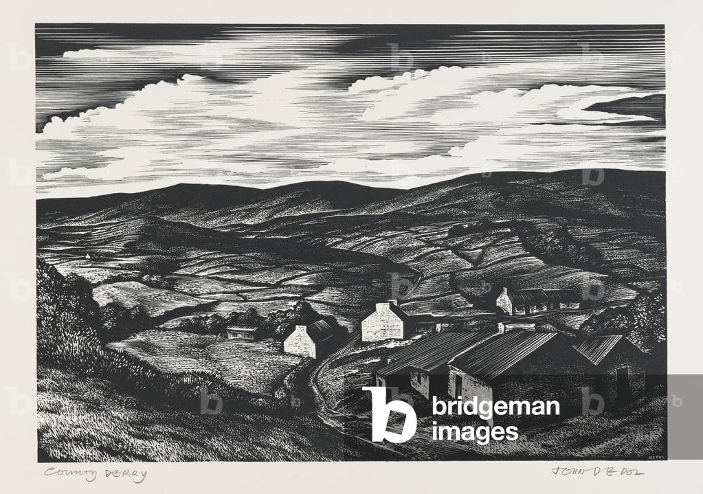 Comté de Derry, 1959 (gravure sur bois)