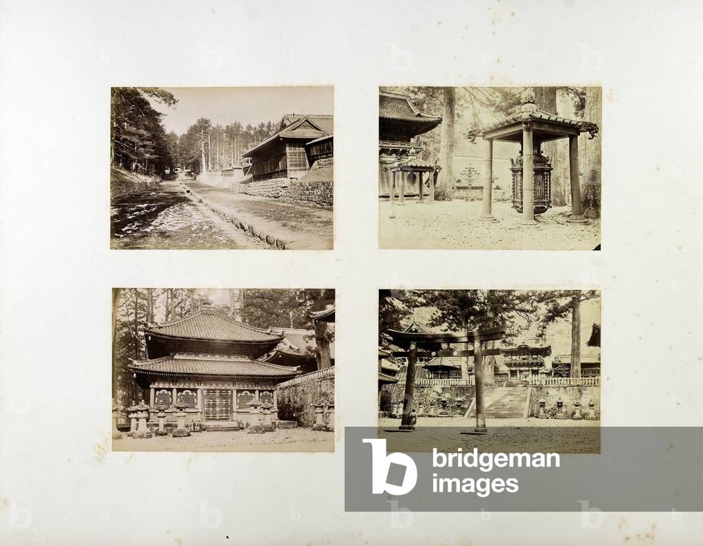 Image of Photography depicting A: view in Nikko by Baron Raimund von Stillfried