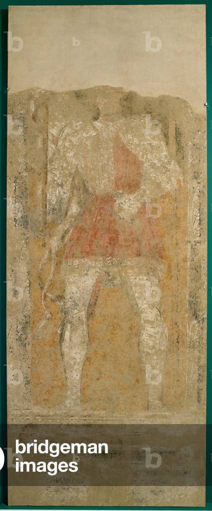 Krieger, um 1438 (zerrissenes Fresko, auf einer starren Unterlage)