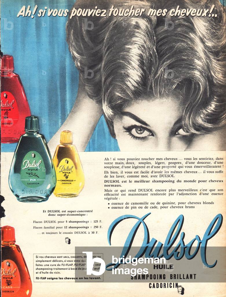 Comunicazioni stampa shampoo Dulsol 1957