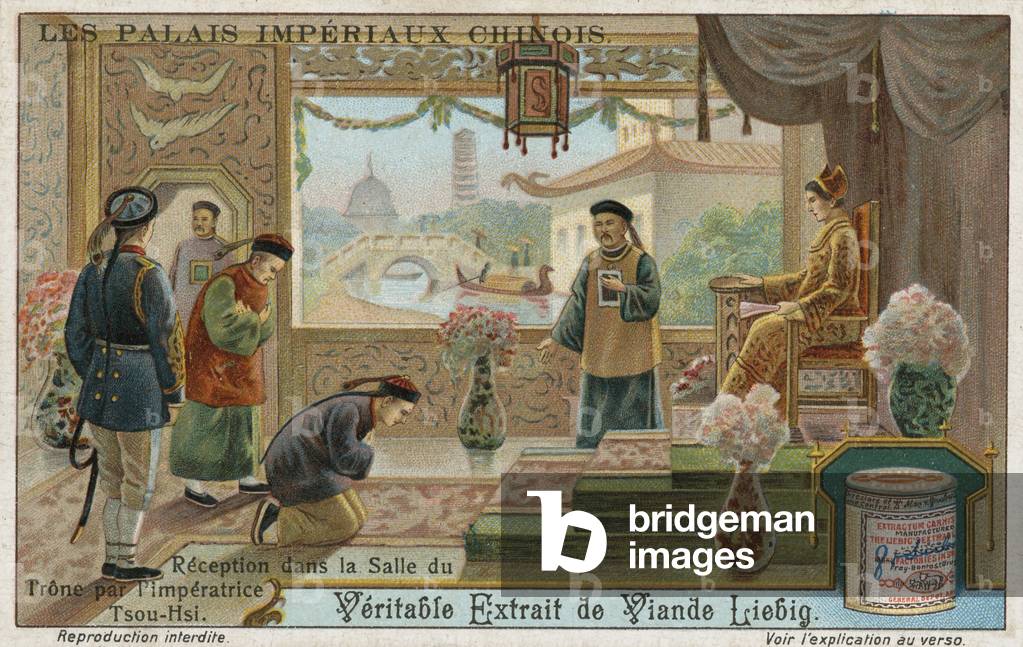 Immagine di Stampa "Reception nella sala del trono davanti alla vedova imperatrice Cixi" di European School