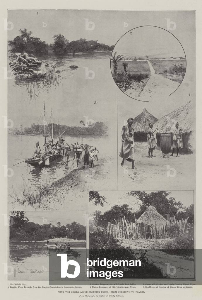 "Con la Sierra Leone Frontier Force" 1899 di Joseph Holland Tringham
