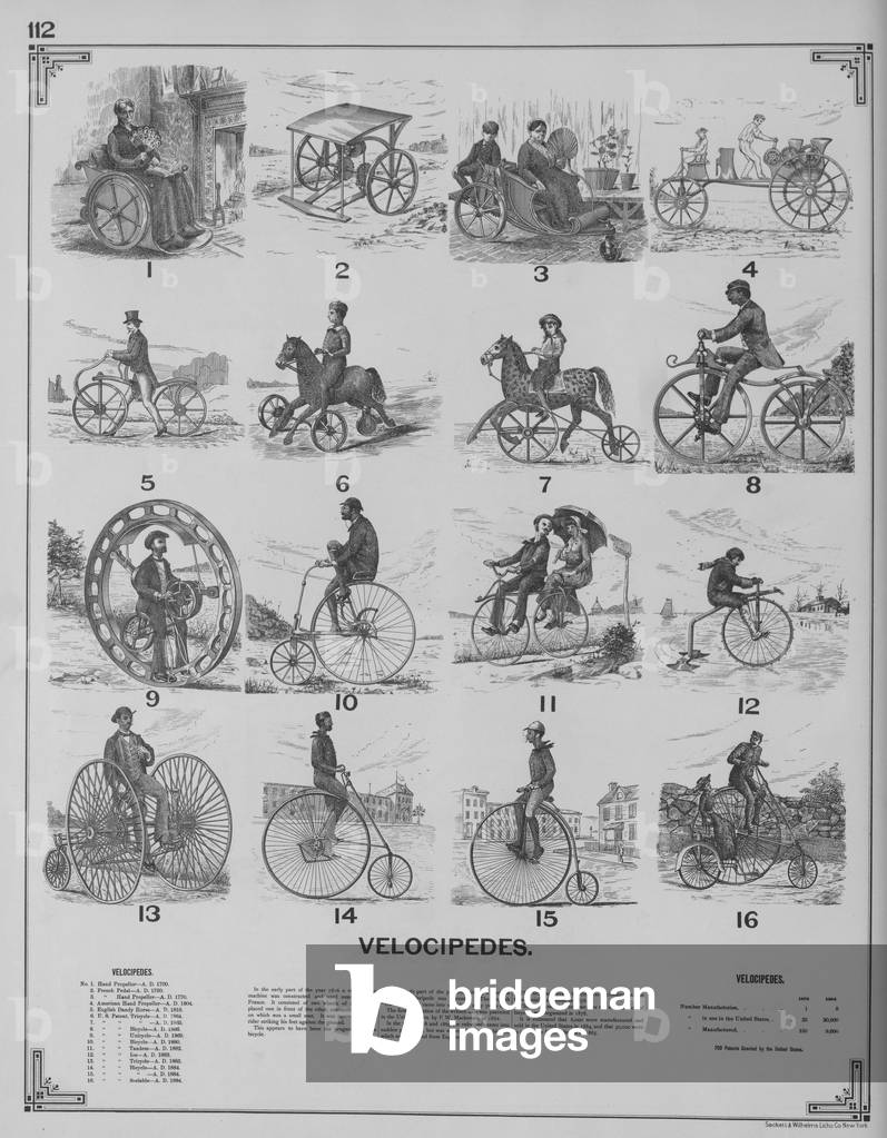 "Velozipede", 1892, b/w