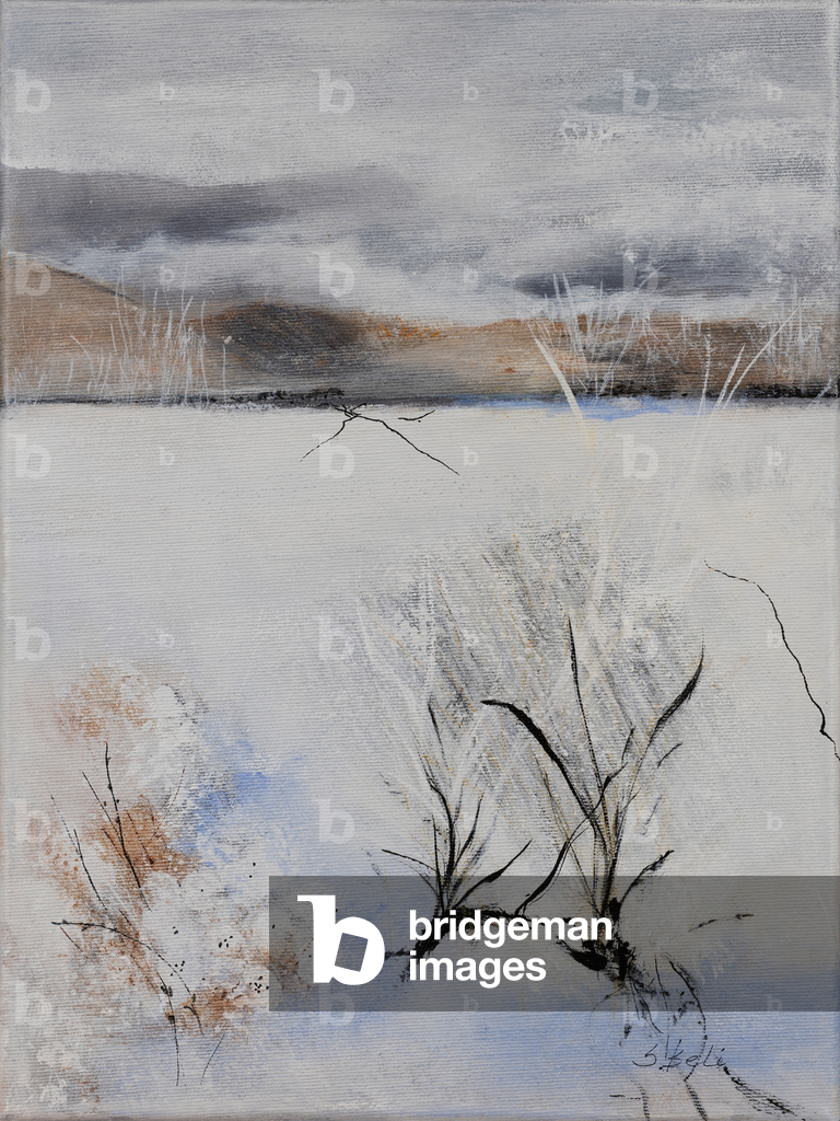 Bild von Gemälde "Die Stille des Winters" 2024 von Sandy Iseli