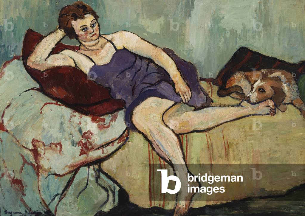 Image of Painting depicting Marie Coca with Arbi, 1927 by Suzanne Valadon