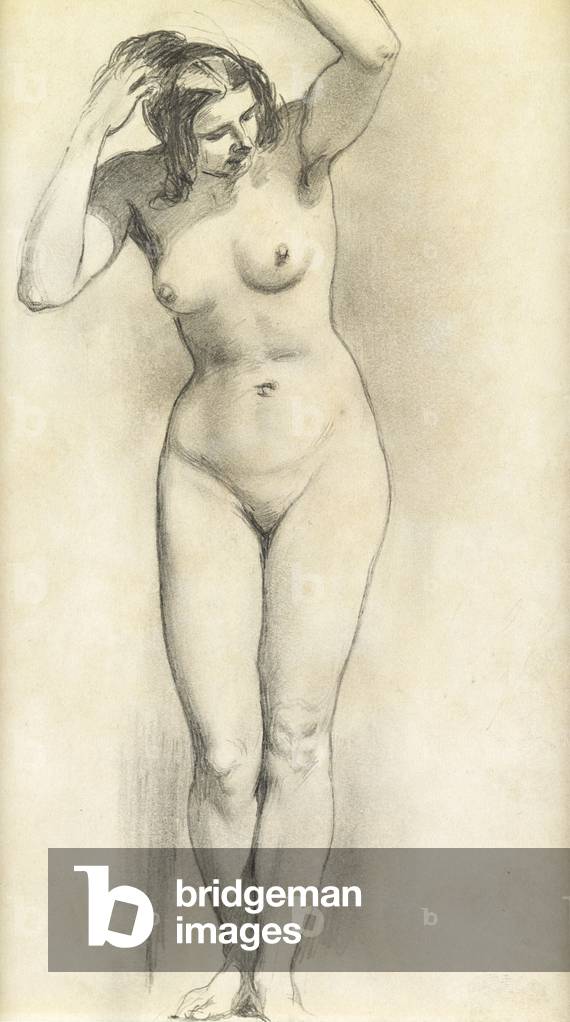 Standing nude (pencil on paper)