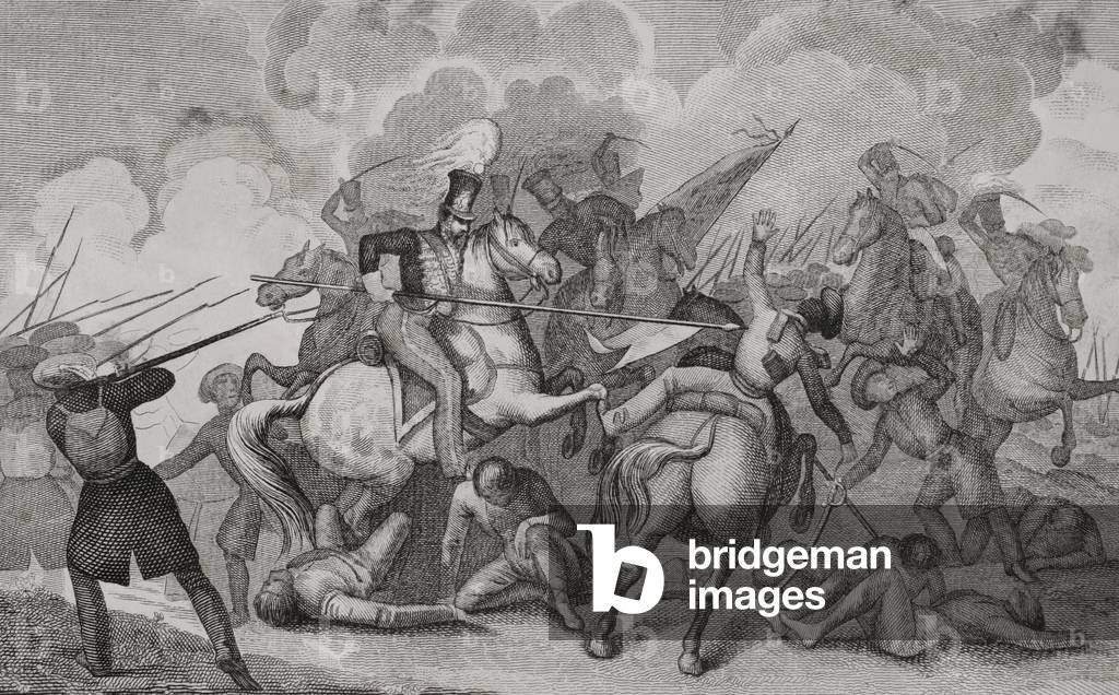 Immagine di Incisione "Storia della Spagna. Prima guerra carlista (1833-1840). Battaglia di Villarrobledo (20 