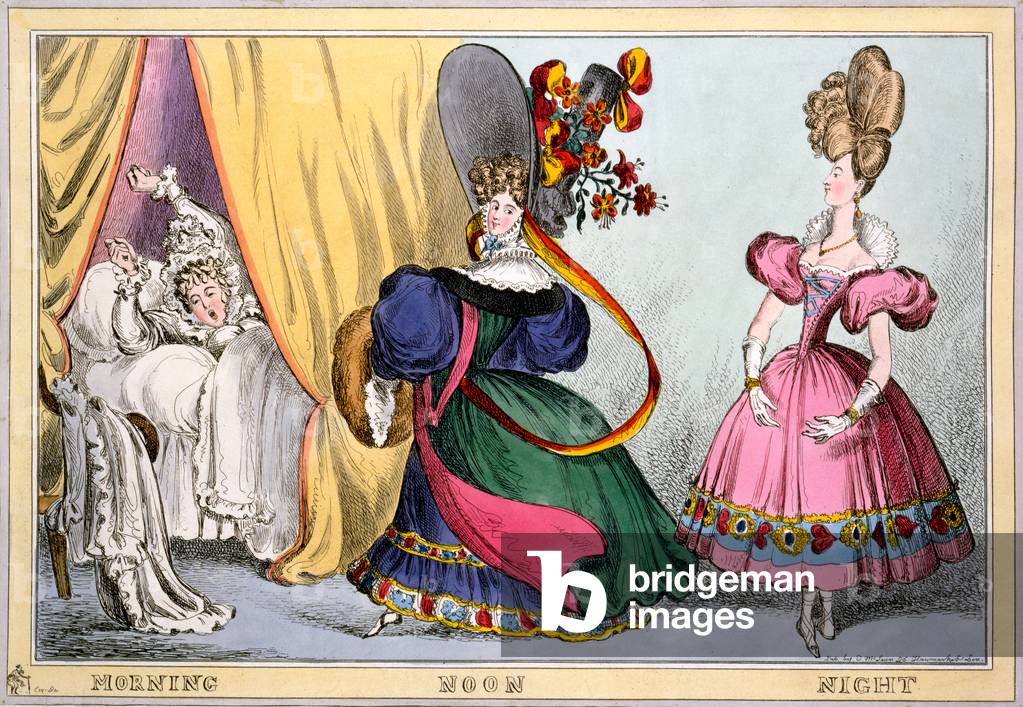 Mattina Mezzogiorno Notte, c.1828 (incisione a mano colorata)
