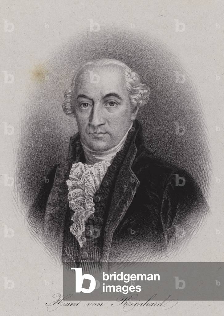 Hans von Reinhard, politico svizzero (incisione)