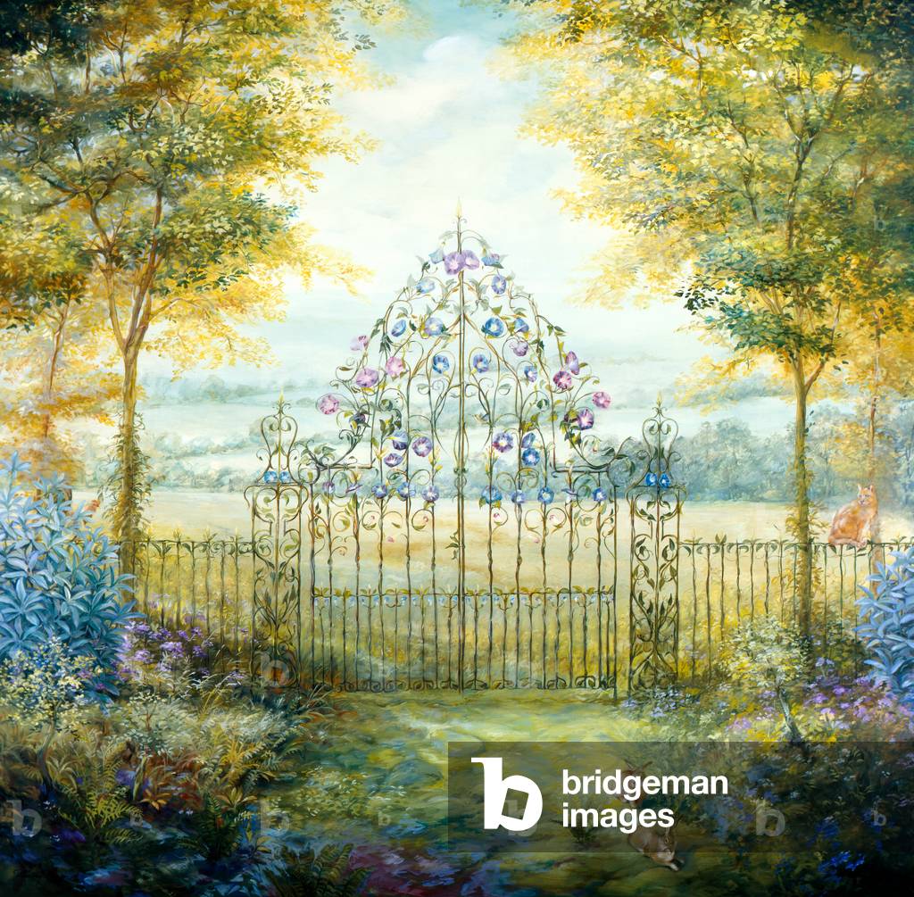 Morning Glory Gate, 2010 (oil on paper)