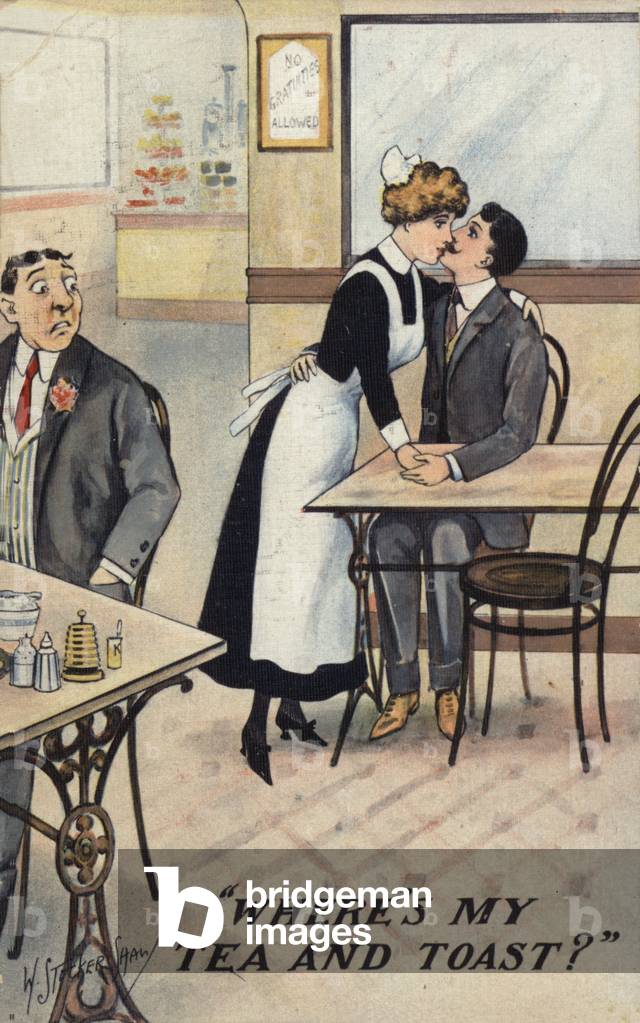 "Wo ist mein Tee und Toast? (Farbe litho)" von English School