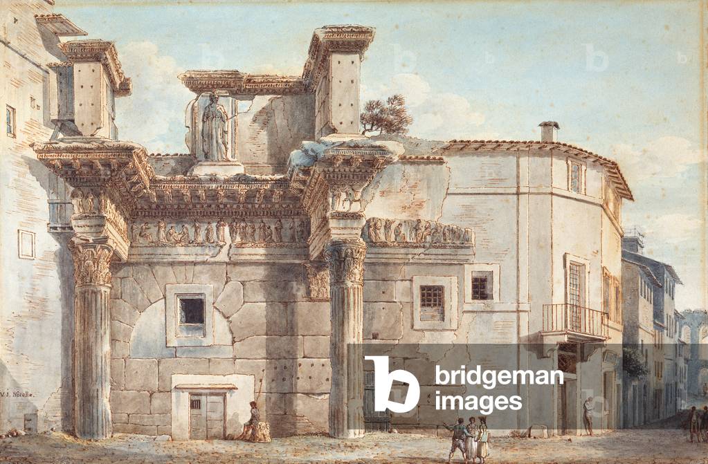 Il Foro di Traiano a Roma (disegno)