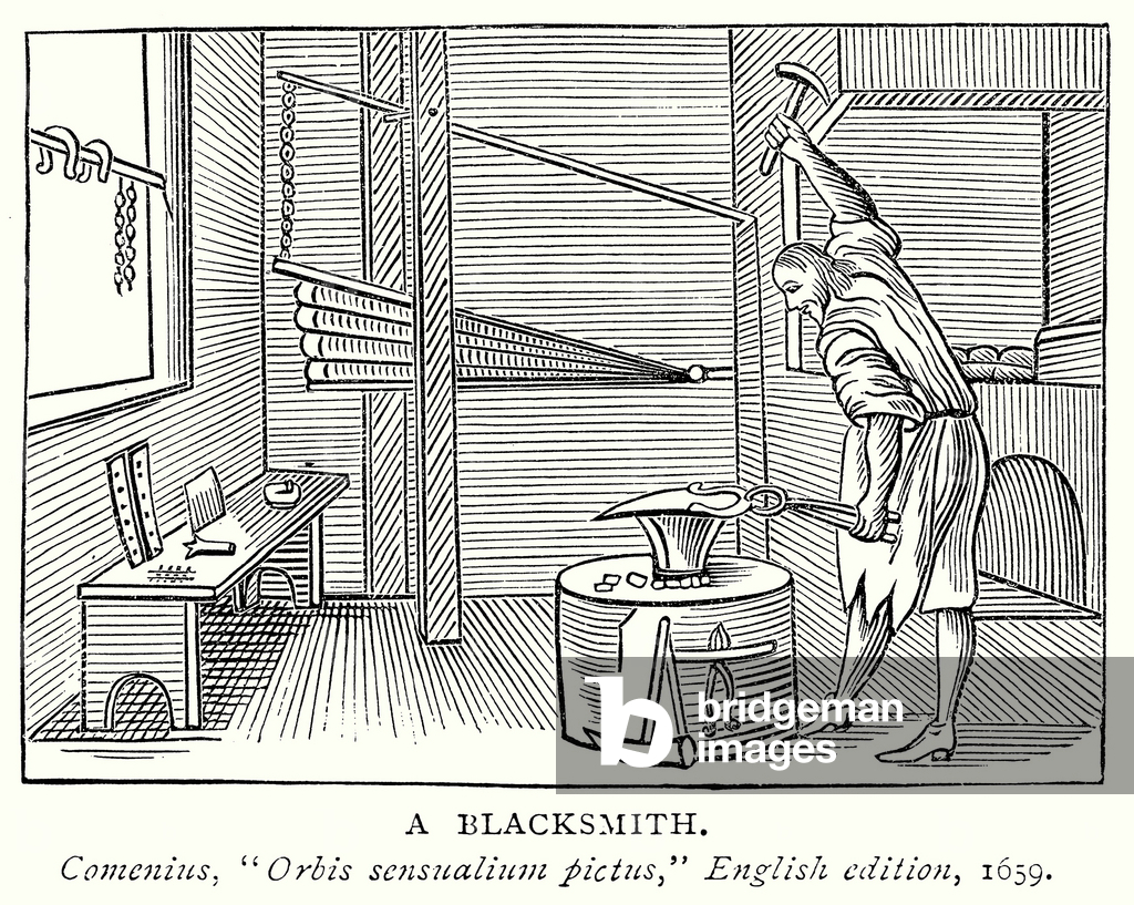 Bild von Gravur "Ein Schmied (Gravur)" 1801 von English School