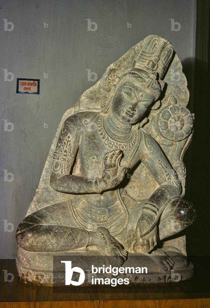Statua del Buddha Amitabha, Patna Museum, India, 1977 (foto)