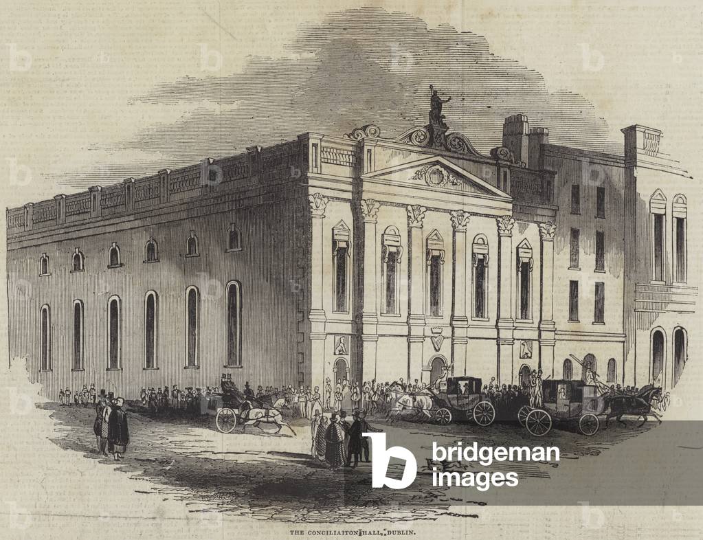 La Conciliazione-Hall, Dublino (incisione)
