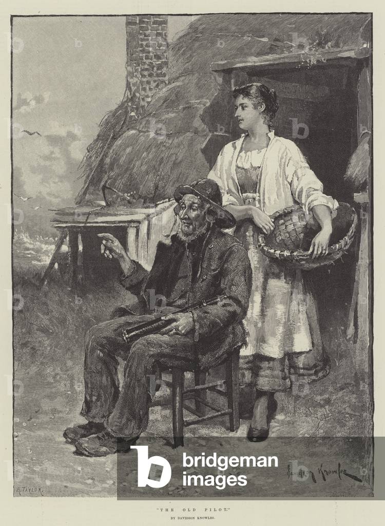 Der alte Pilot (Gravur)