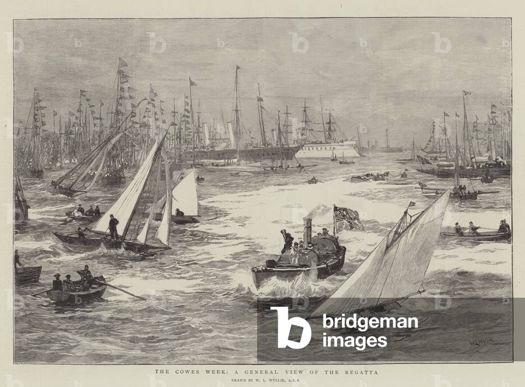 "il cowes settimana" di William Lionel Wyllie, b/w