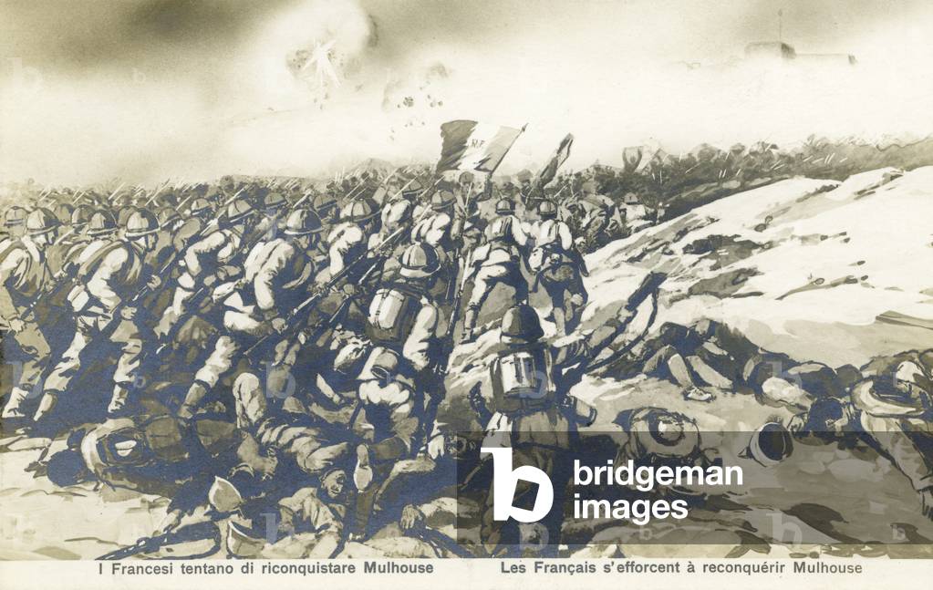 Immagine di Stampa "Prima guerra mondiale: la spinta francese per riconquistare Mulhouse" 1914