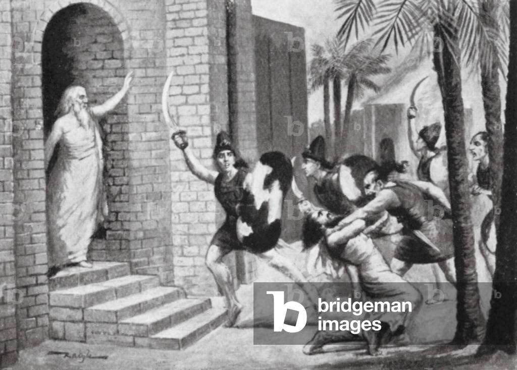 Image of Print depicting The Hittite Raid on Babylon (litho) by Richard Bertram Ogle Ogle