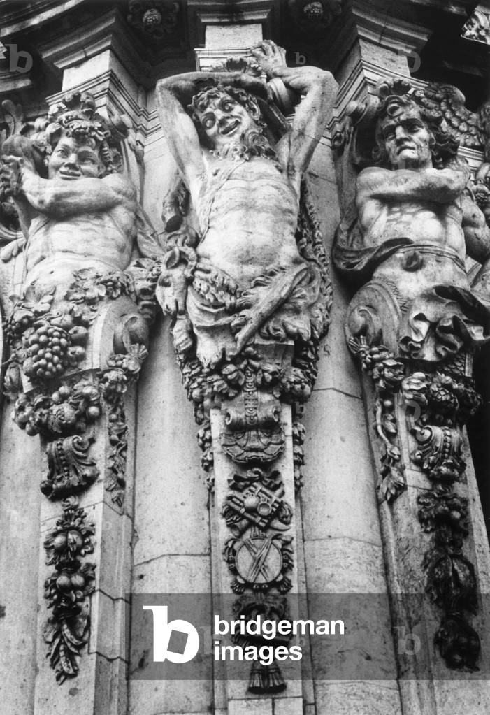 Bild von Fotografie "Satyrs" von Simon Marsden, b/w