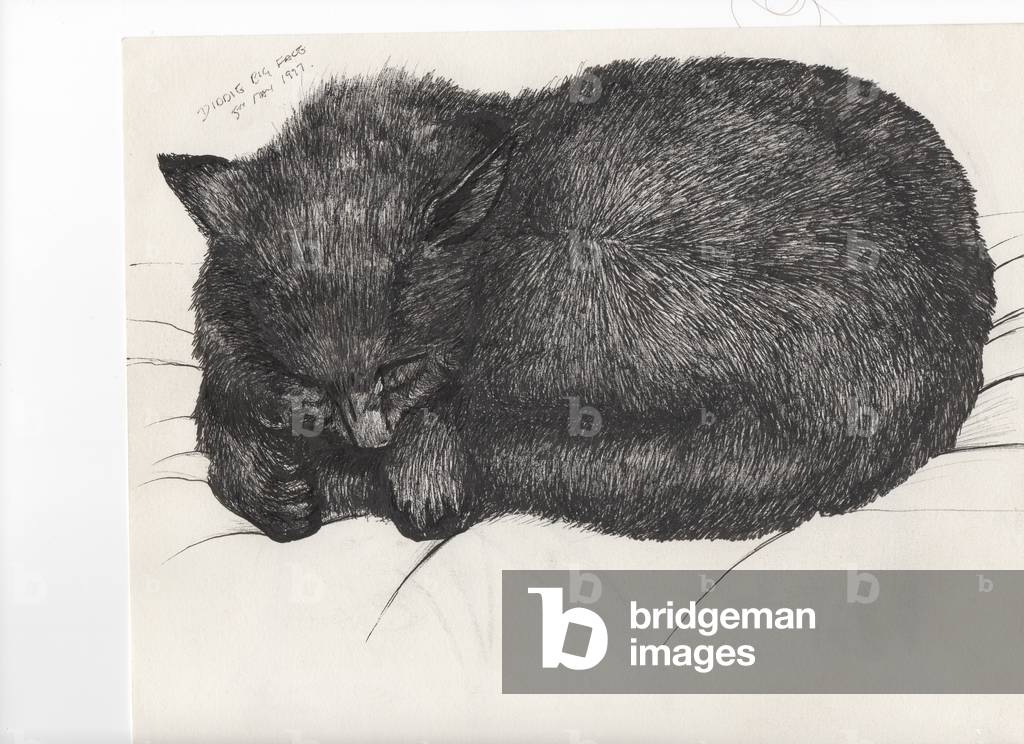 Diddy big face, 1997 ( ink on paper)
