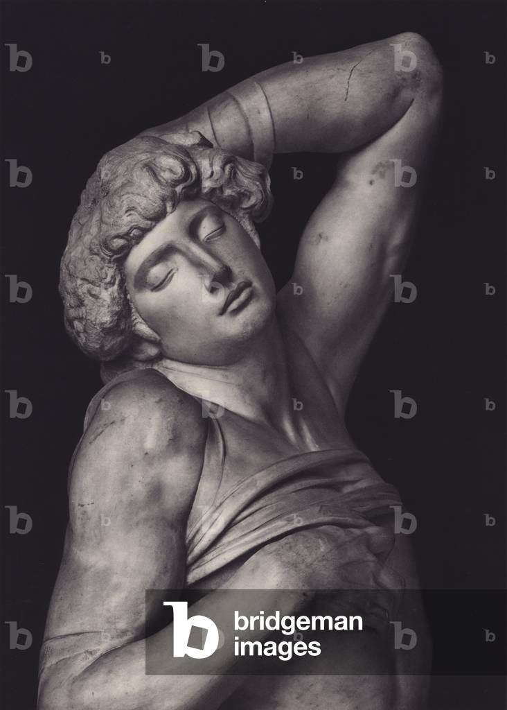 Michelangelo: Lo schiavo morente, circa 1513-1516, Musee du Louvre, Parigi (foto in b/n)