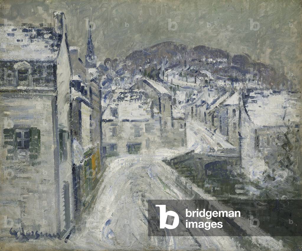 Schnee in Pont-Aven; Neige a Pont-Aven, 1922 (öl auf leinwand)