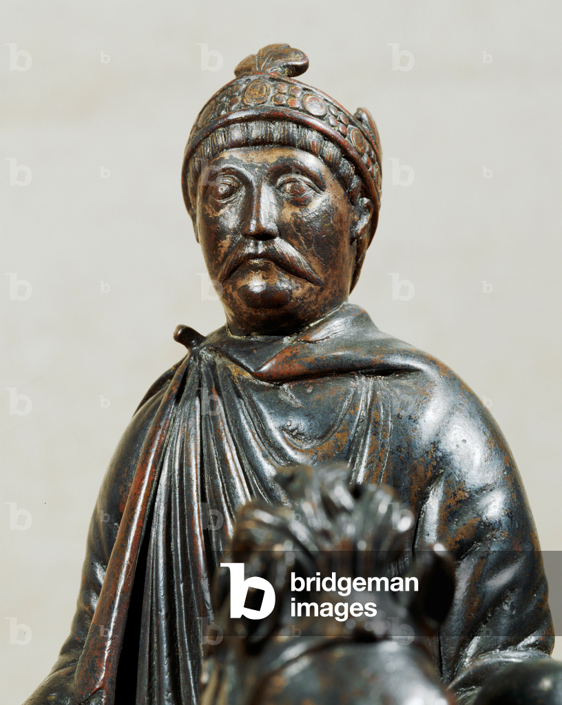 Charlemagne, equestrian statuette …