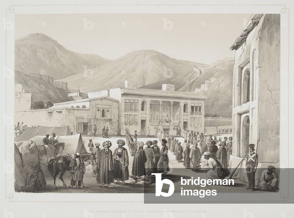 "Il Durbar-Khaneh dello Shah Shoojah-Ool_Moolk a Caubul.", b/w