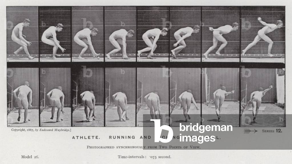 Immagine di Fotografia "La figura umana in movimento: atleta" di Eadweard Muybridge