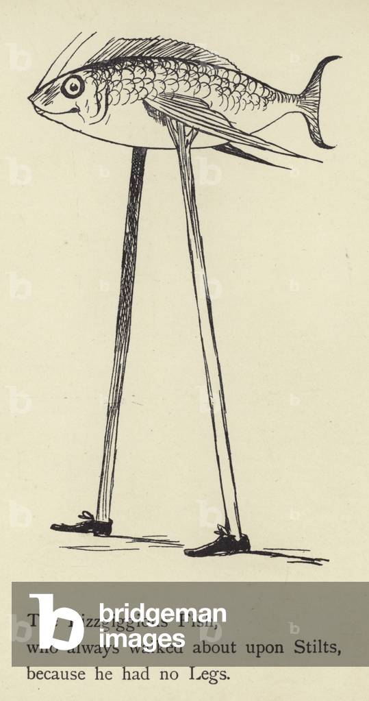 The Fizzgiggious Fish (engraving) by Edward Lear