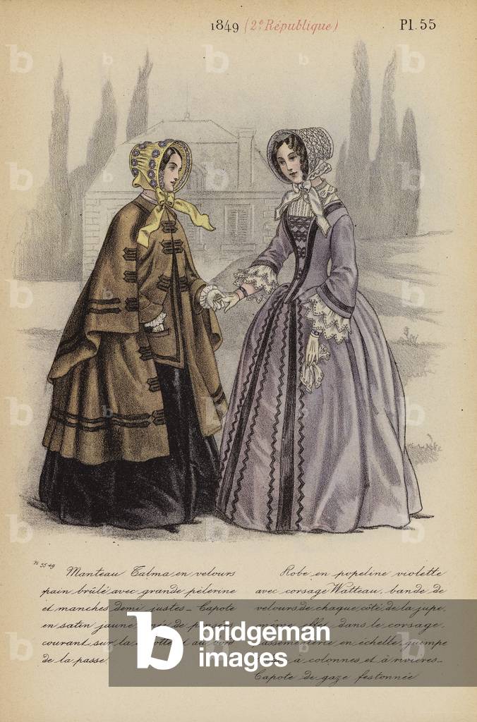 Immagine di Stampa "Moda francese: 1849" 1901 di Louis Colas