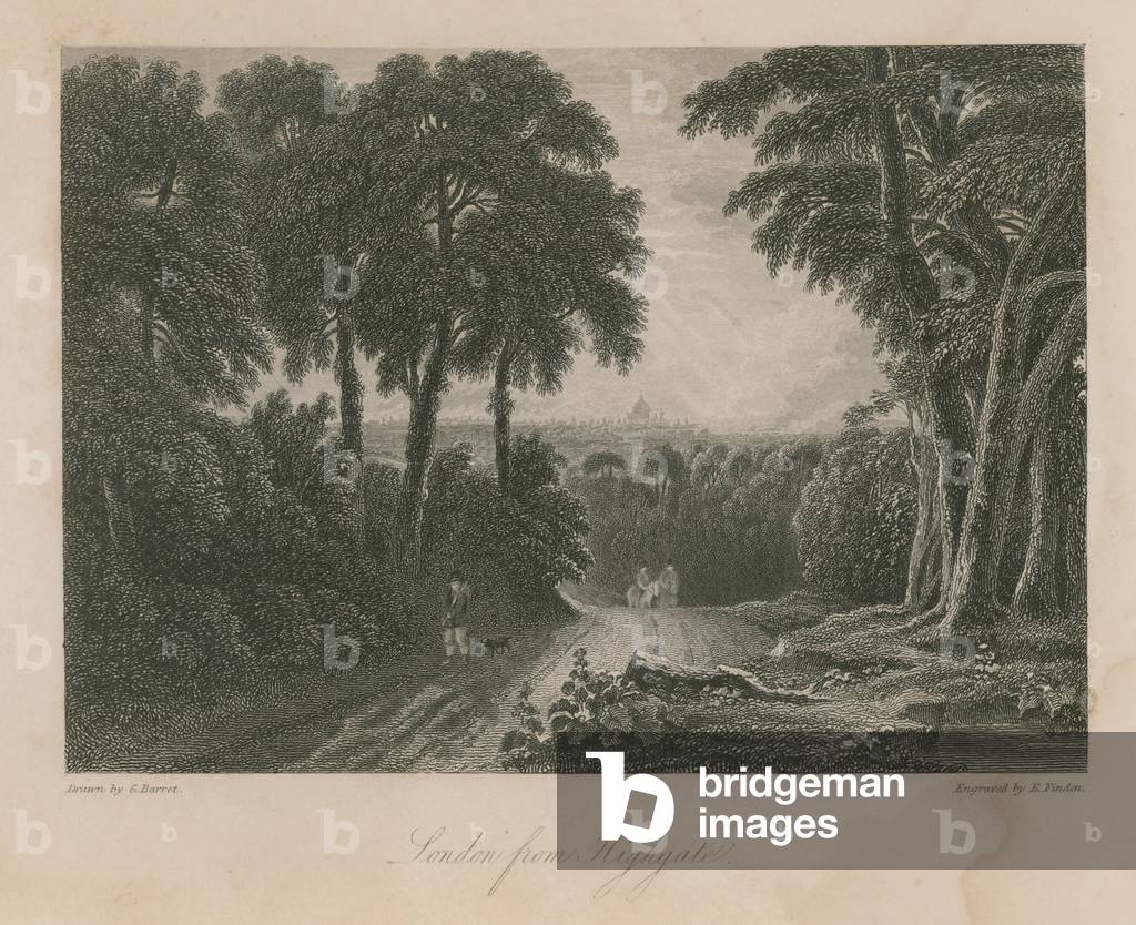 Londra da Highgate (incisione)