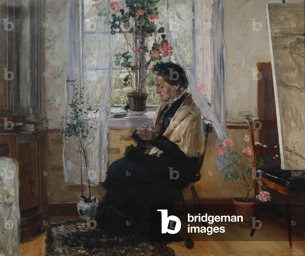 Portrait des mères 1884 par Hjalmer Eilif Emanuel Peterssen