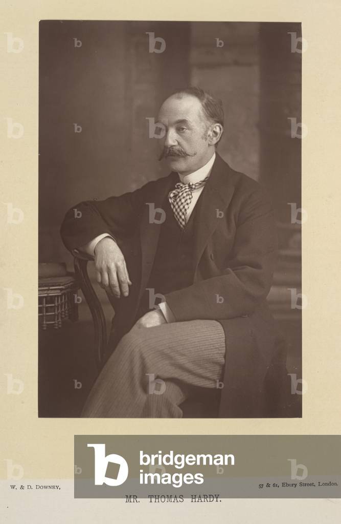 "Thomas Hardy (1840-1928). scrittore inglese" di William & Daniel Downey, b/w