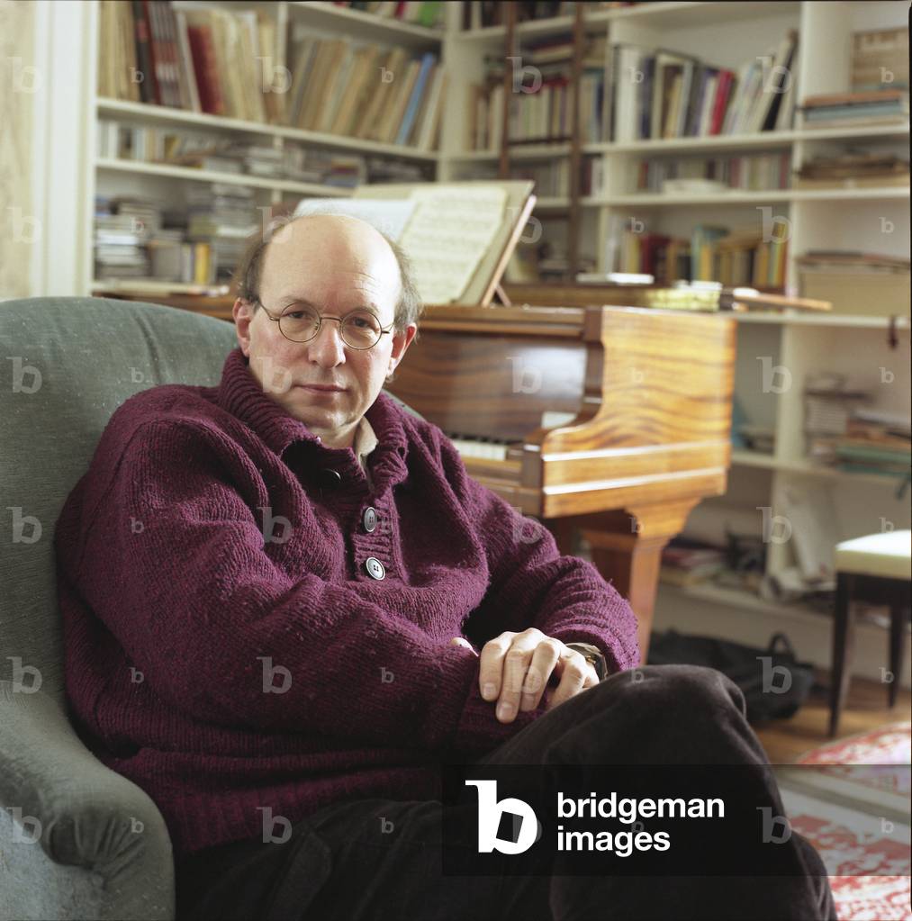 Image of Photography depicting Bernard Cavanna  - portrait of the French composer in his home by Thierry Marti