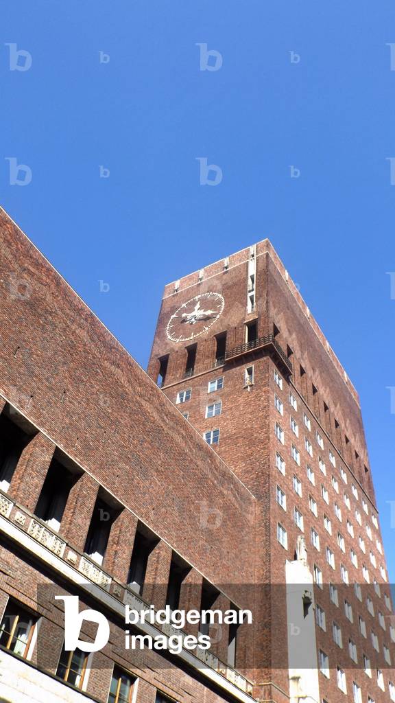 Image of Oslo City Hall (The rådhus) is the building which houses by ...