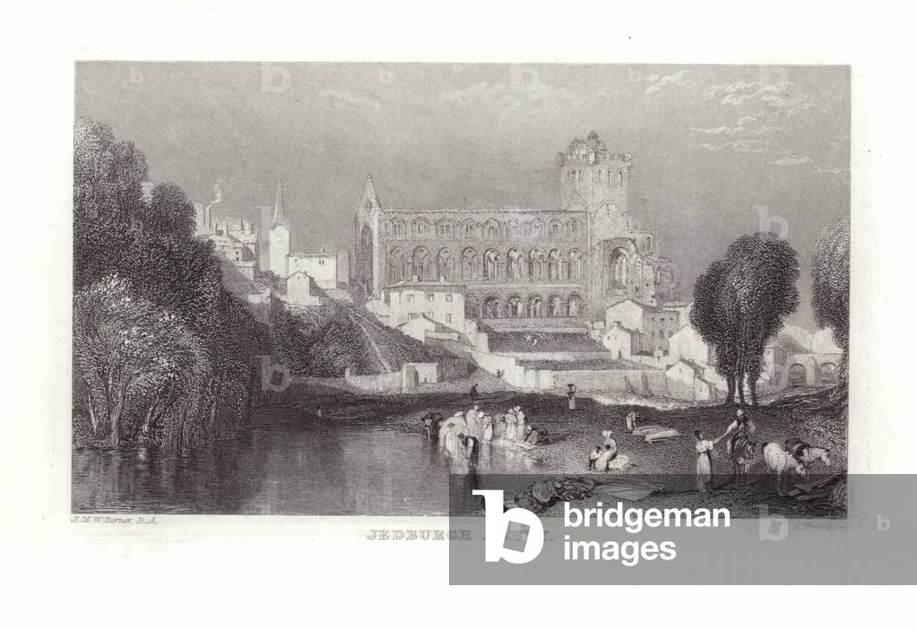 Abbaye de Jedburgh (gravure) par Joseph Mallord William Turner