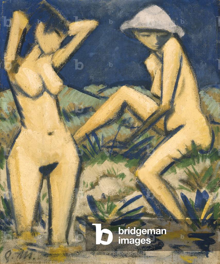 Badende, um 1920 (Öl auf Leinwand)