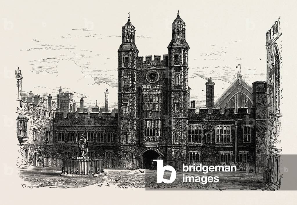 Bild von Gravur "Interior of the Quadrangle"