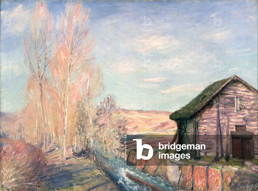 Immagine di Dipinto "Primavera in campagna" 1891 di Alfred Sisley