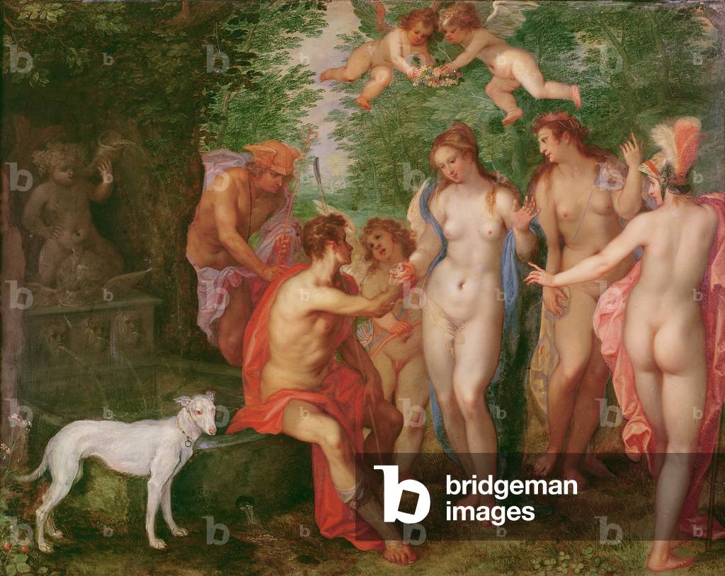 Das Jüngste Gericht von Paris, 1608 (Öl auf Leinwand)