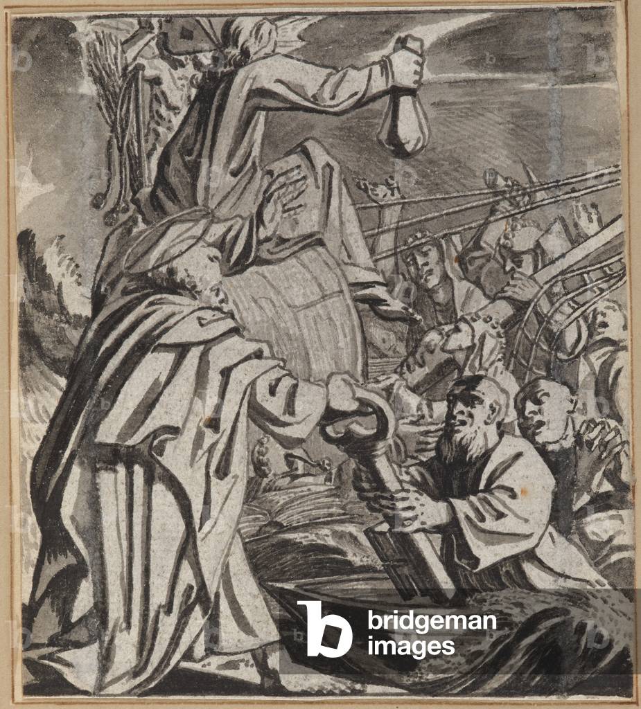 The Fool Hardened In His Mind, 1660-86 (pennello e inchiostro indiano su carta)