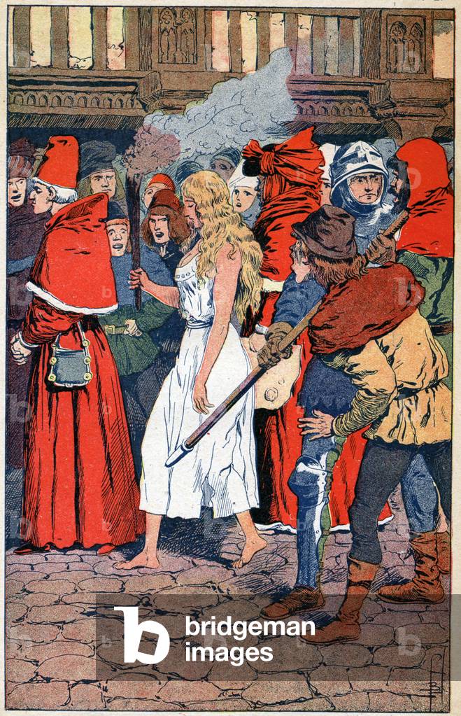 Immagine di Stampa "La Duchessa di Gloucester a passeggio a Londra" 1900 di Louis Charles Bombled