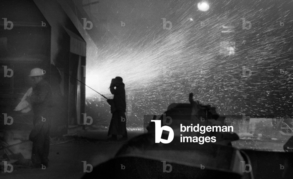 Produzione di prodotti in acciaio 1969 DEU, Germania, Neunkirchen La produzione di prodotti in acciaio, come q