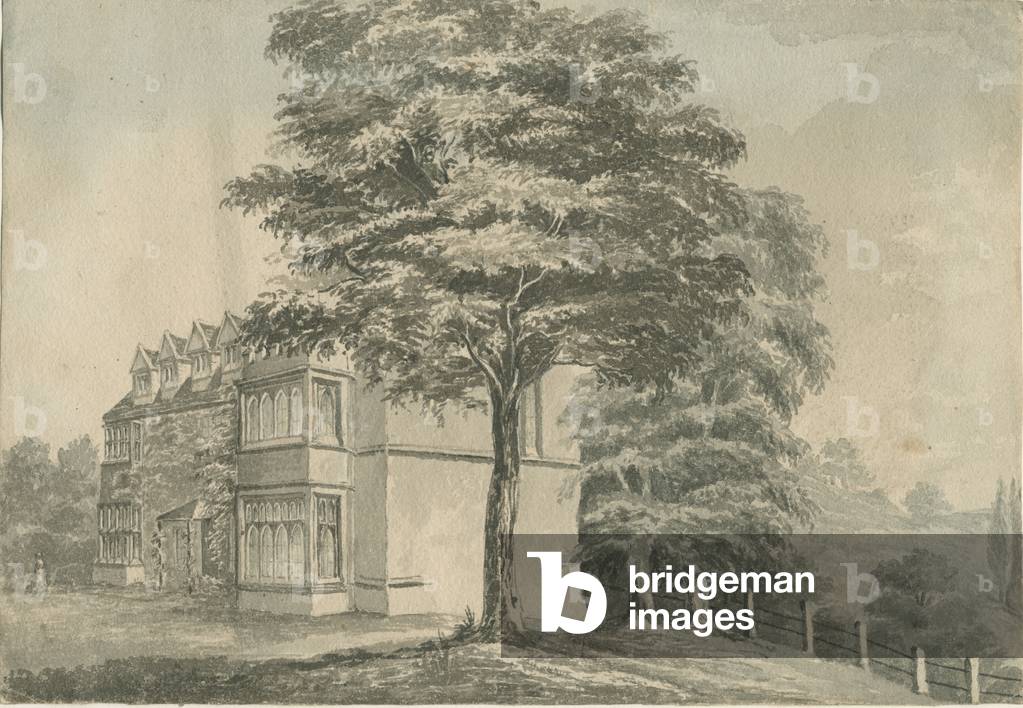 Arley Hall (or 'Castle'): Indian ink drawing, nd [?late 19th cent] (drawing)